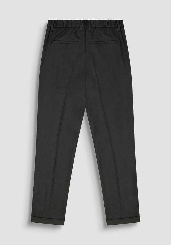 SLIM FIT ANKLE LENGTH "RAD" TROUSERS IN STRETCH VISCOSE BLEND TWILL - Antony Morato Online Shop