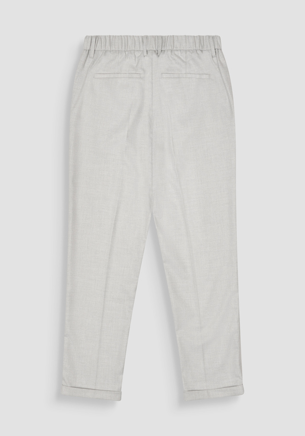 SLIM FIT ANKLE LENGTH "RAD" TROUSERS IN STRETCH VISCOSE BLEND TWILL - Antony Morato Online Shop