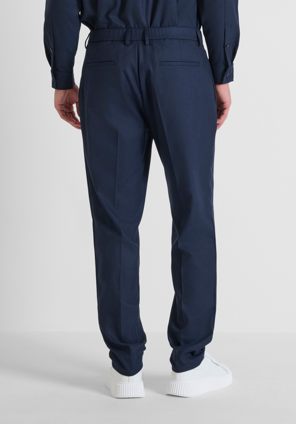 REGULAR FIT TROUSERS "DUKE" STRAIGHT LEG IN WARM FABRIC - Antony Morato Online Shop