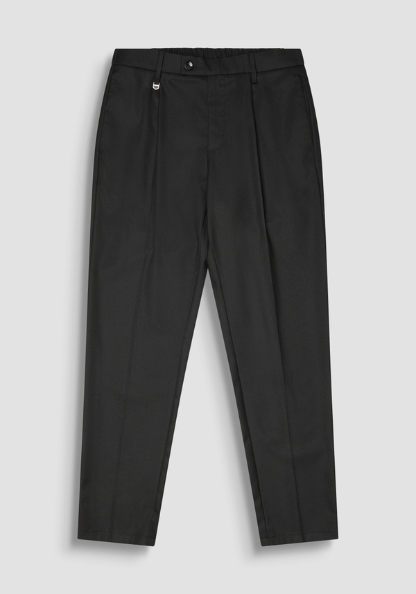 REGULAR FIT TROUSERS "DUKE" STRAIGHT LEG IN WARM FABRIC - Antony Morato Online Shop
