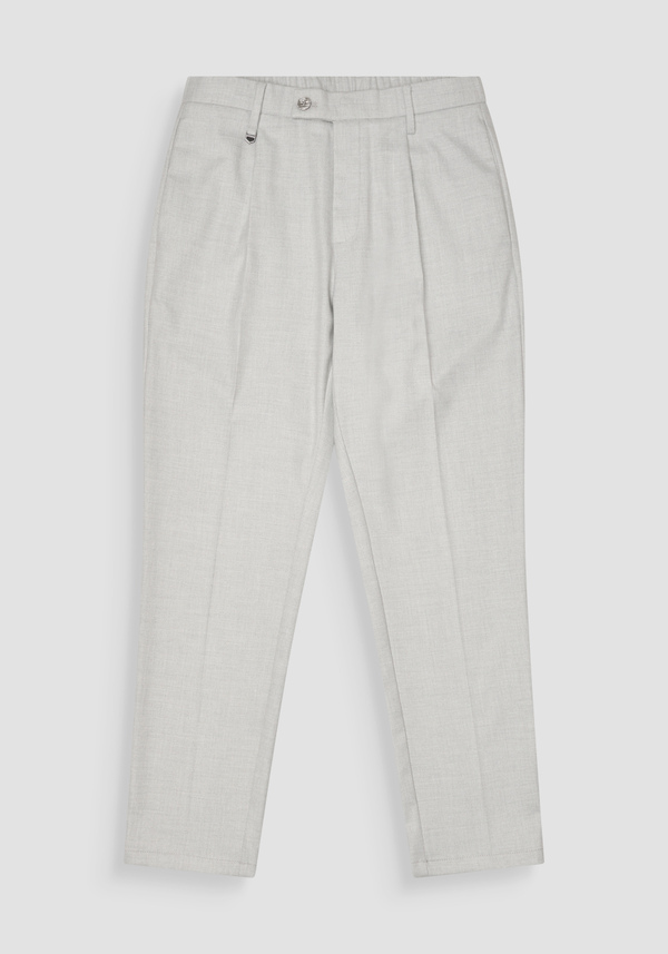 REGULAR FIT TROUSERS "DUKE" STRAIGHT LEG IN WARM FABRIC - Antony Morato Online Shop
