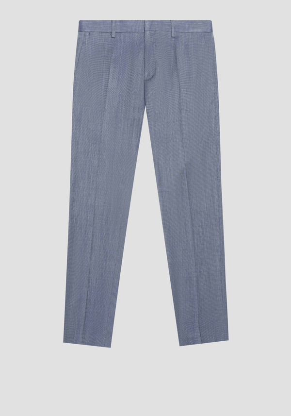 PANTALÓN SLIM FIT «BONNIE» EN TEJIDO MIXTO VISCOSA CON EFECTO FLAMEADO - Antony Morato Online Shop