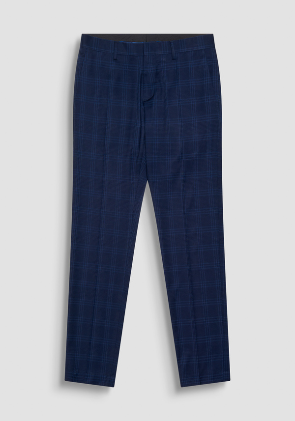 SLIM FIT "BONNIE" TROUSERS WITH CHECK PATTERN - Antony Morato Online Shop
