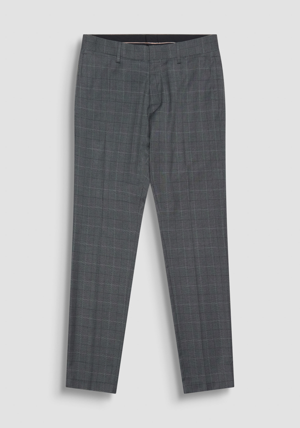 SLIM FIT PRINCE OF WALES CHECK "BONNIE" TROUSERS - Antony Morato Online Shop