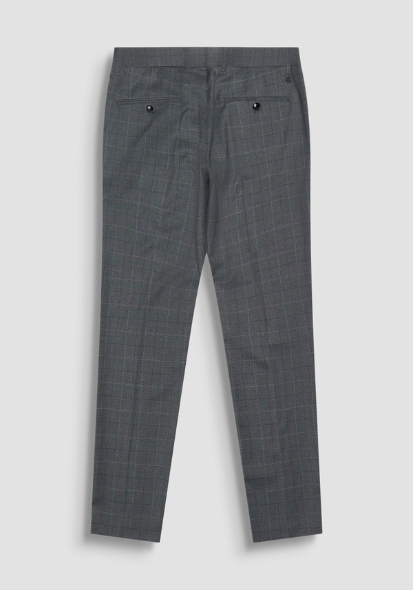 SLIM FIT PRINCE OF WALES CHECK "BONNIE" TROUSERS - Antony Morato Online Shop