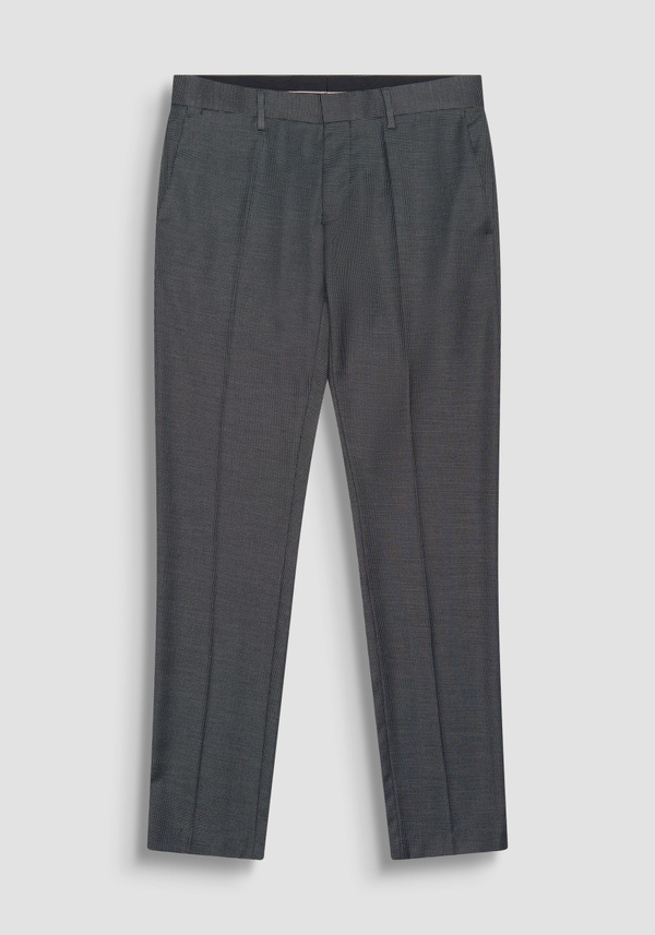 HOSE „BONNIE“ SLIM FIT AUS STRETCH-VISKOSE MIT FANTASIE-MUSTER - Antony Morato Online Shop