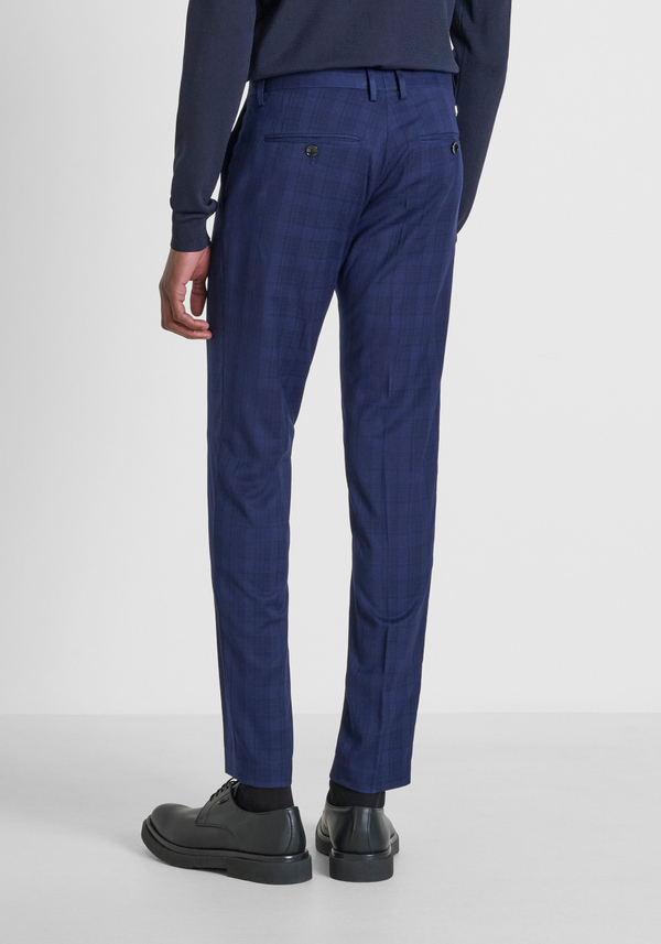 "BONNIE" SLIM FIT TROUSERS WITH PRINCE OF WALES PATTERN - Antony Morato Online Shop