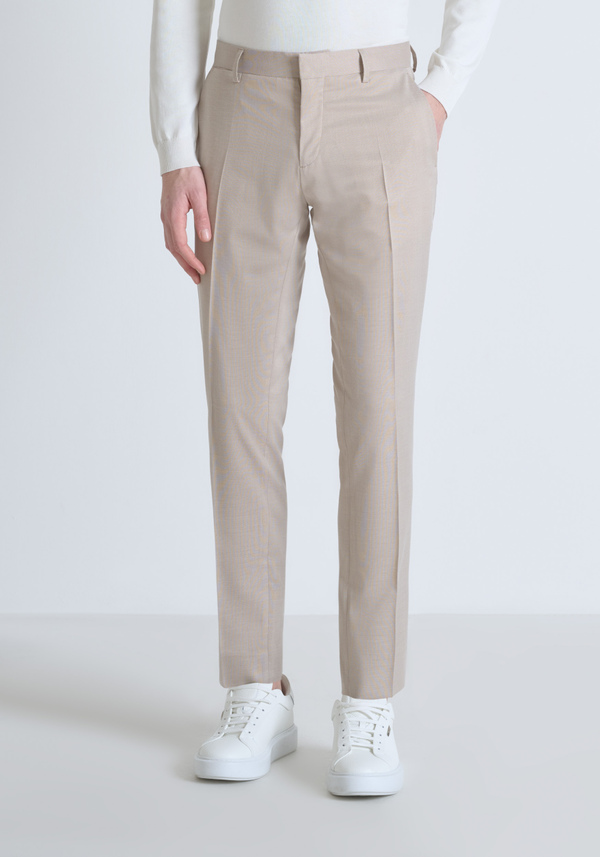 "BONNIE" VISCOSE BLEND SLIM FIT TROUSERS - Antony Morato Online Shop