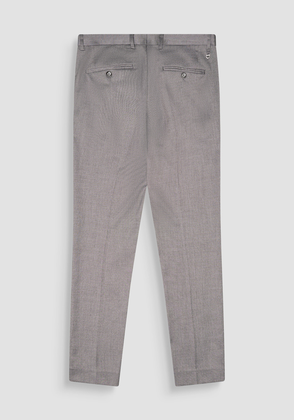 SLIM FIT TROUSERS "BONNIE" IN STRETCH VISCOSE MICRO PATTERN - Antony Morato Online Shop