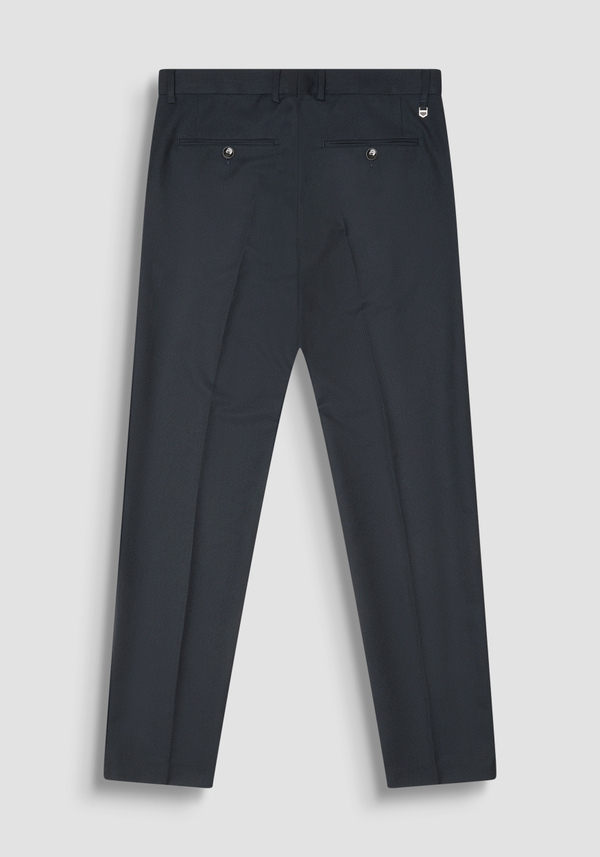 SLIM FIT TROUSERS "BONNIE" IN STRETCH VISCOSE MICRO PATTERN - Antony Morato Online Shop