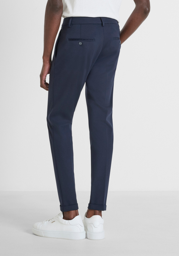"ASHE" SUPER SKINNY FIT TROUSERS WITH ANKLE CUFFS - Antony Morato Online Shop