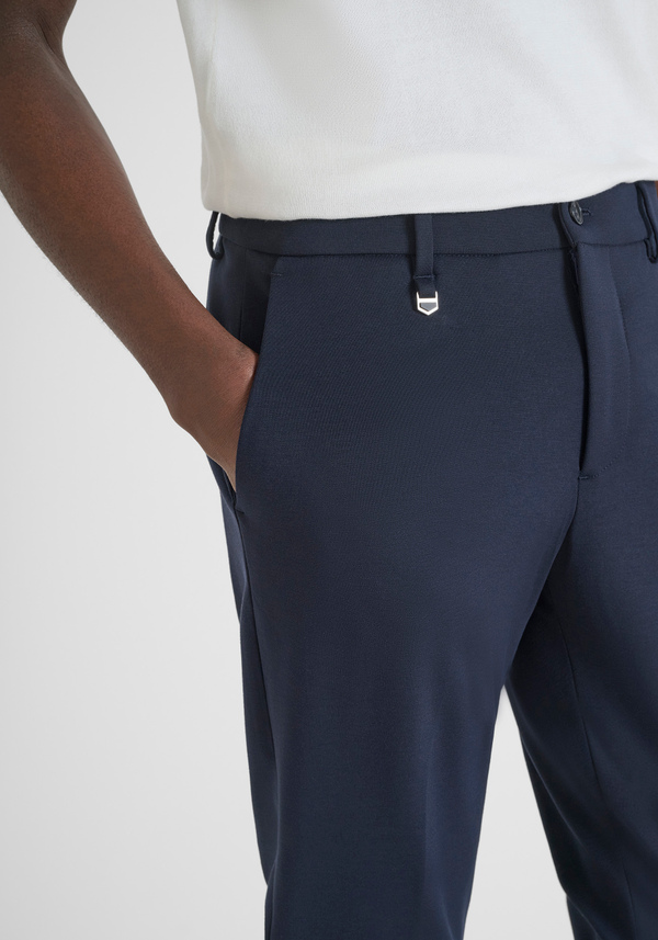 "ASHE" SUPER SKINNY FIT TROUSERS WITH ANKLE CUFFS - Antony Morato Online Shop