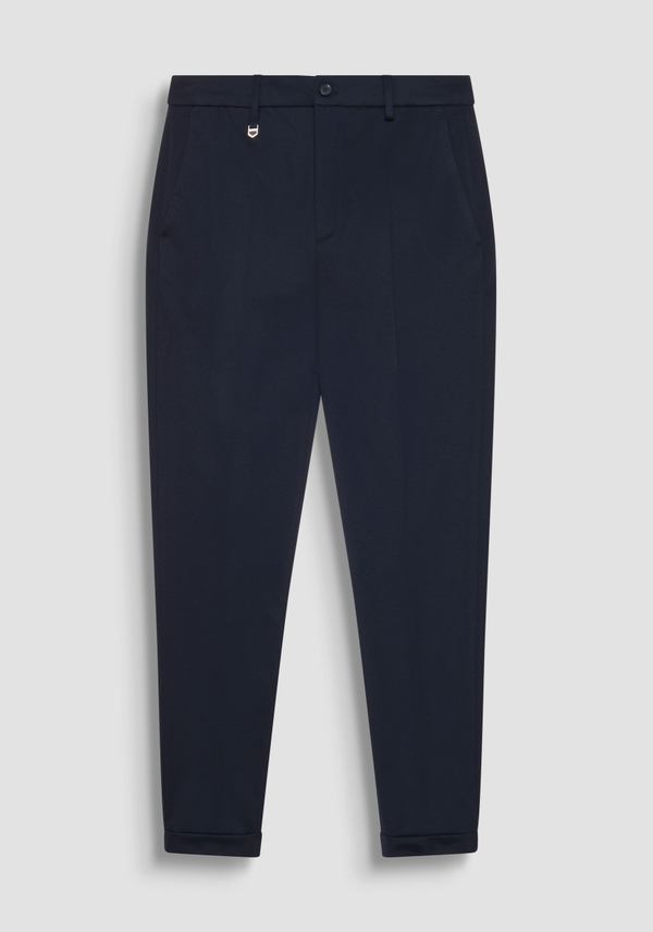 "ASHE" SUPER SKINNY FIT TROUSERS WITH ANKLE CUFFS - Antony Morato Online Shop