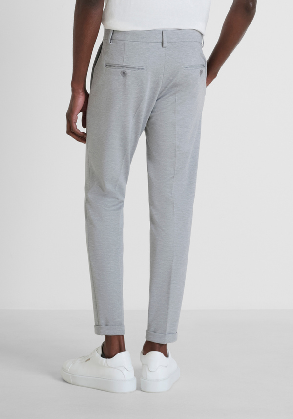 "ASHE" SUPER SKINNY FIT TROUSERS WITH ANKLE CUFFS - Antony Morato Online Shop