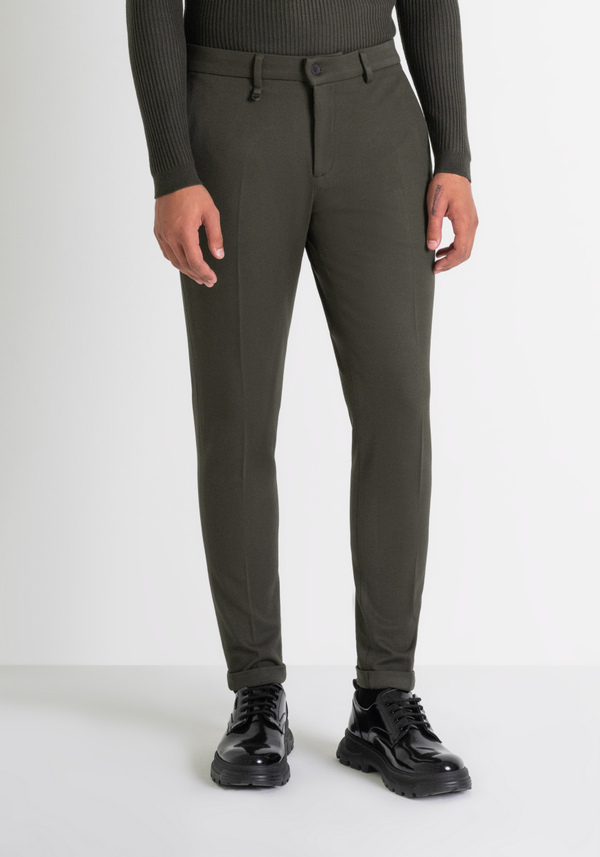 SUPER SKINNY FIT "ASHE" TROUSERS IN VISCOSE BLEND - Antony Morato Online Shop