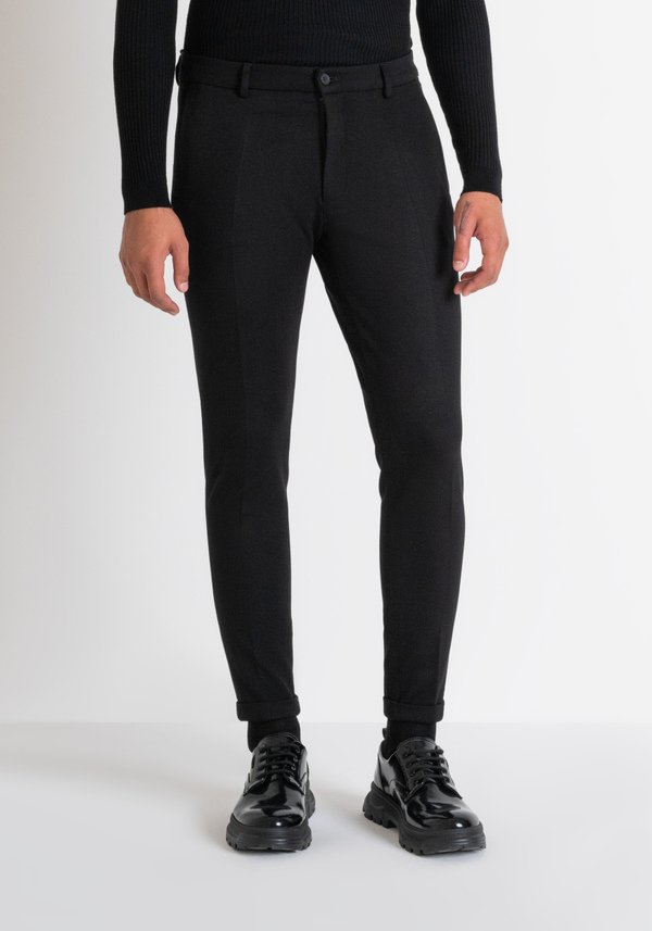 SUPER SKINNY FIT "ASHE" TROUSERS IN VISCOSE BLEND - Antony Morato Online Shop
