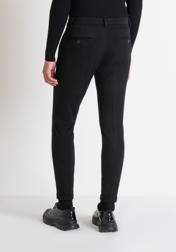 SUPER SKINNY FIT "ASHE" TROUSERS IN VISCOSE BLEND - Antony Morato Online Shop