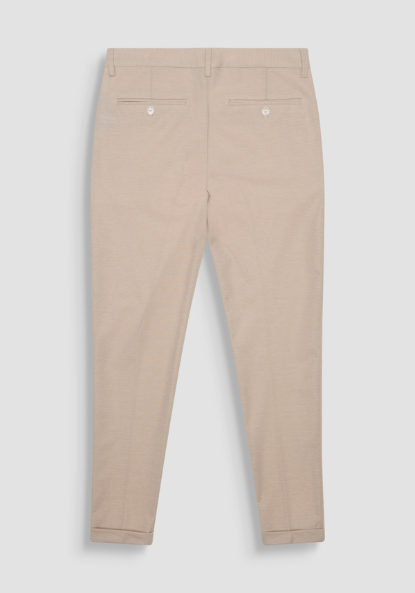 "ASHE" SUPER SKINNY FIT STRETCH PIQUE TROUSERS - Antony Morato Online Shop
