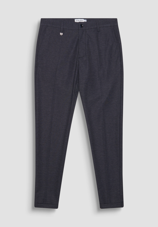 "ASHE" SUPER SKINNY FIT STRETCH PIQUE TROUSERS - Antony Morato Online Shop