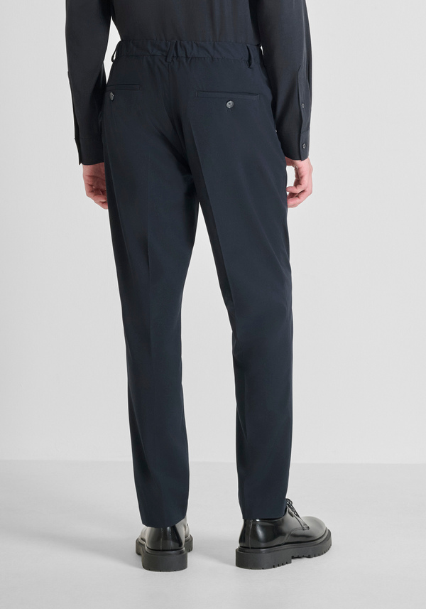 "LUIS" REGULAR FIT TROUSERS IN STRETCH VISCOSE BLEND - Antony Morato Online Shop