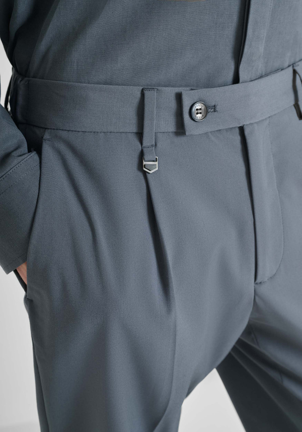 "LUIS" REGULAR FIT TROUSERS STRETCH VISCOSE BLEND - Antony Morato Online Shop