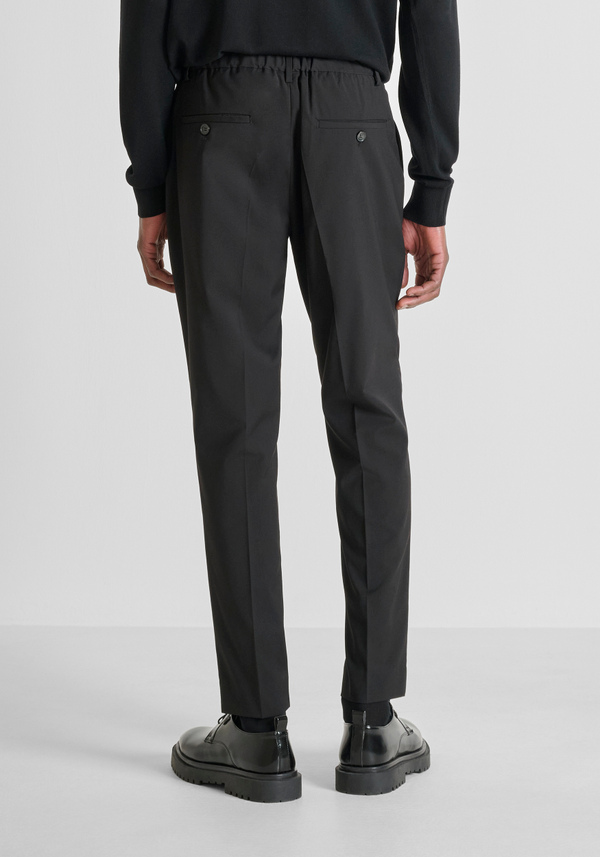 "LUIS" REGULAR FIT TROUSERS IN STRETCH VISCOSE BLEND - Antony Morato Online Shop