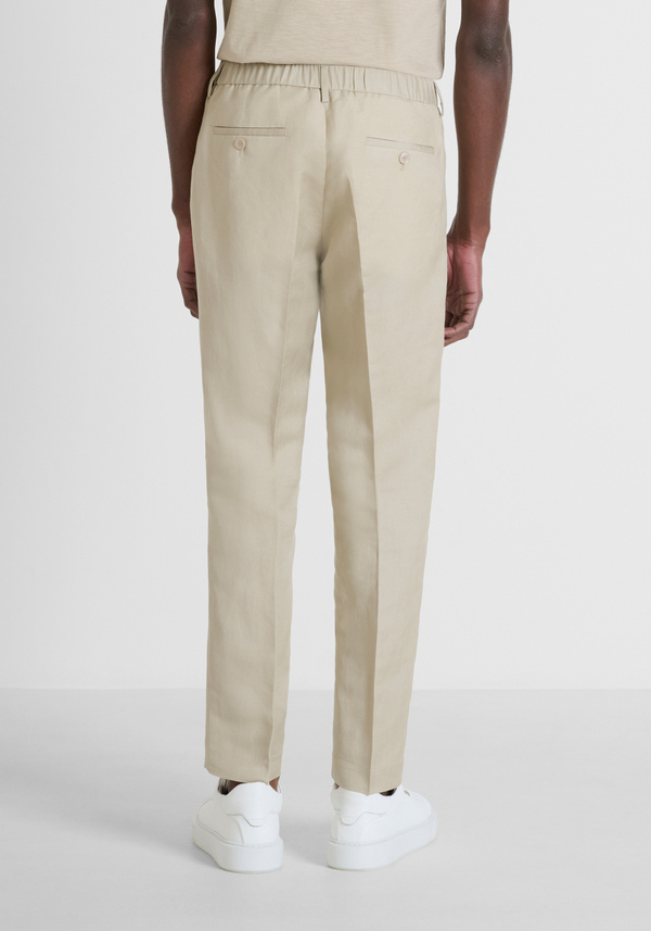 PANTALON REGULAR FIT « LUIS » LIN SLUB MIXTE - Antony Morato Online Shop