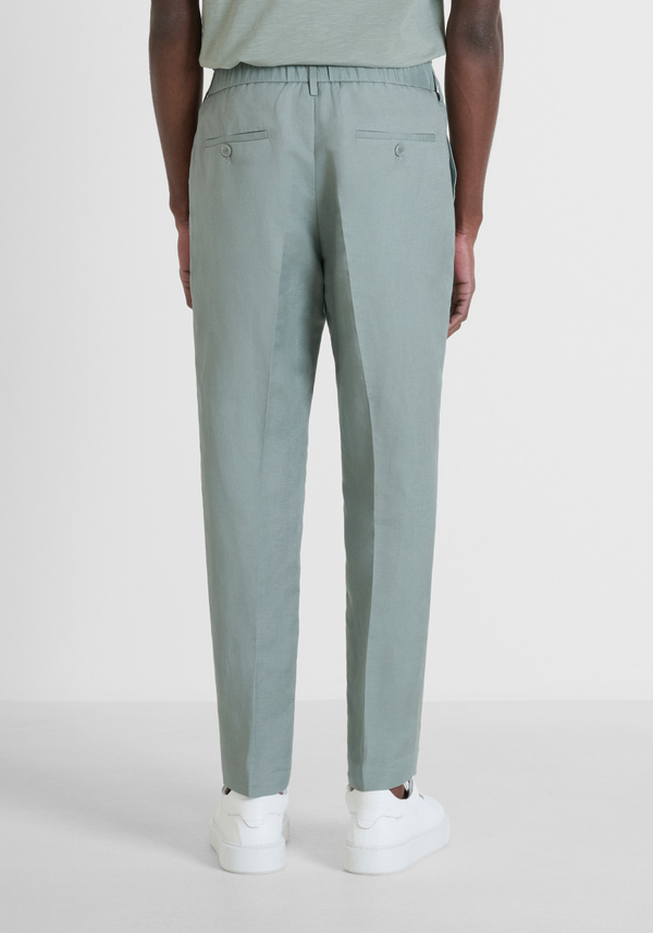TROUSERS REGULAR FIT "LUIS" IN SLUB LINEN BLEND - Antony Morato Online Shop