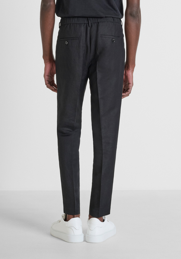 PANTALON REGULAR FIT « LUIS » LIN SLUB MIXTE - Antony Morato Online Shop