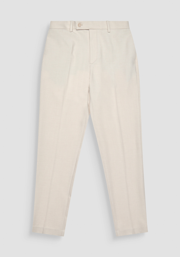 RELAXED FIT "EVAN" TROUSERS IN WOOL BLEND AND ELASTIC VISCOSE - Antony Morato Online Shop