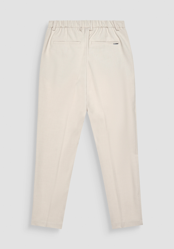 RELAXED FIT "EVAN" TROUSERS IN WOOL BLEND AND ELASTIC VISCOSE - Antony Morato Online Shop
