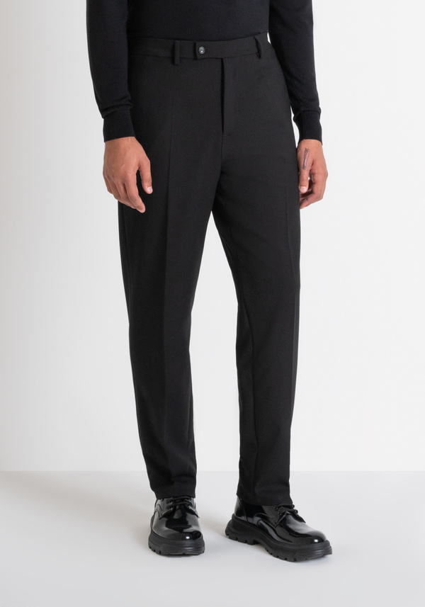 HOSE „EVAN“ RELAXED FIT AUS WOLLMISCHUNG UND ELASTISCHER VISKOSE - Antony Morato Online Shop