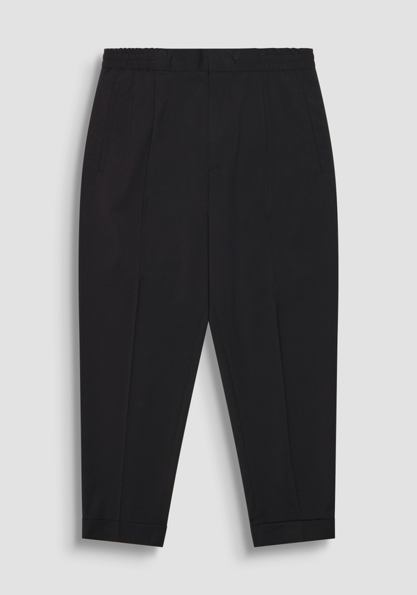 "ERIC" REGULAR ANKLE LENGTH STRETCH VISCOSE BLEND TROUSERS - Antony Morato Online Shop