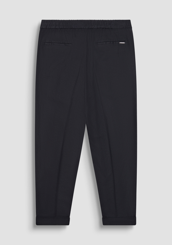 PANTALONI REGULAR ANKLE LENGHT FIT "ERIC" IN MISTO LINO - Antony Morato Online Shop