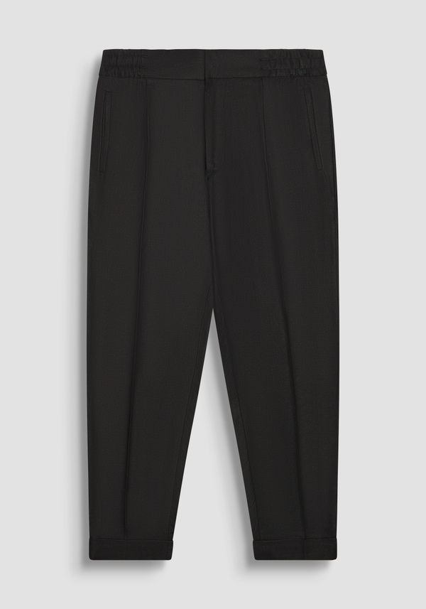 PANTALONI REGULAR ANKLE LENGHT FIT "ERIC" IN MISTO LINO - Antony Morato Online Shop