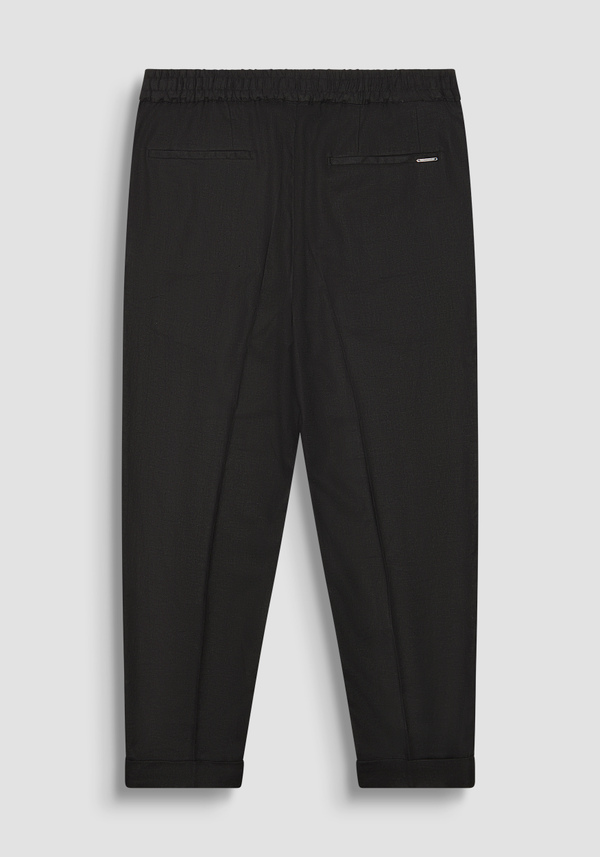 PANTALONI REGULAR ANKLE LENGHT FIT "ERIC" IN MISTO LINO - Antony Morato Online Shop