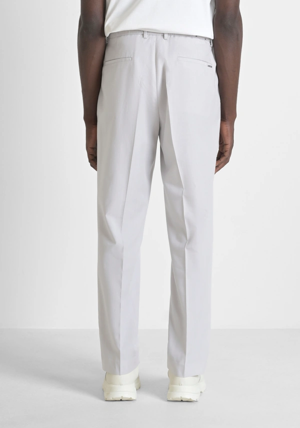 "EVAN" COTTON BLEND RELAXED FIT TROUSERS - Antony Morato Online Shop