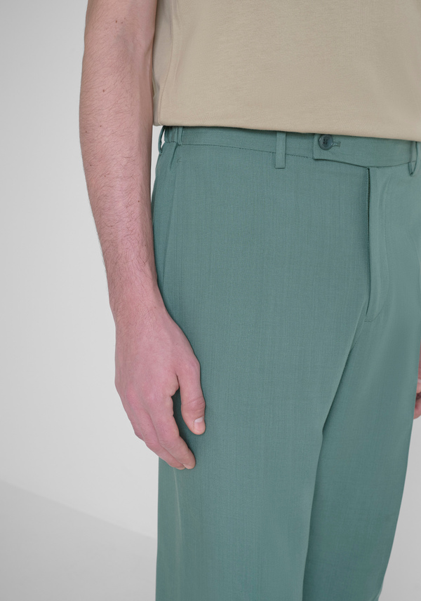 "EVAN" COTTON BLEND RELAXED FIT TROUSERS - Antony Morato Online Shop