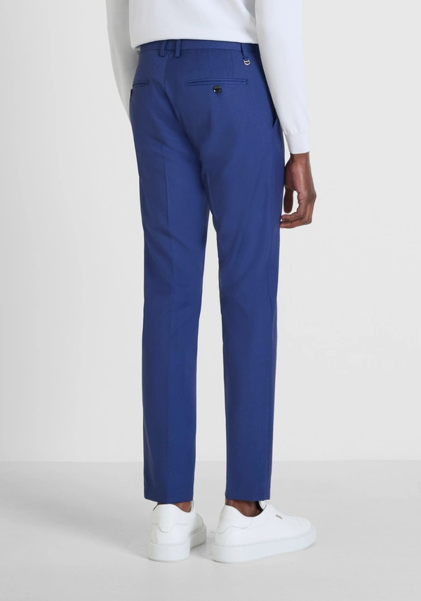 PANTALÓN SLIM FIT «BONNIE» EN MEZCLA DE VISCOSA STRETCH MICRO ESTAMPADO - Antony Morato Online Shop