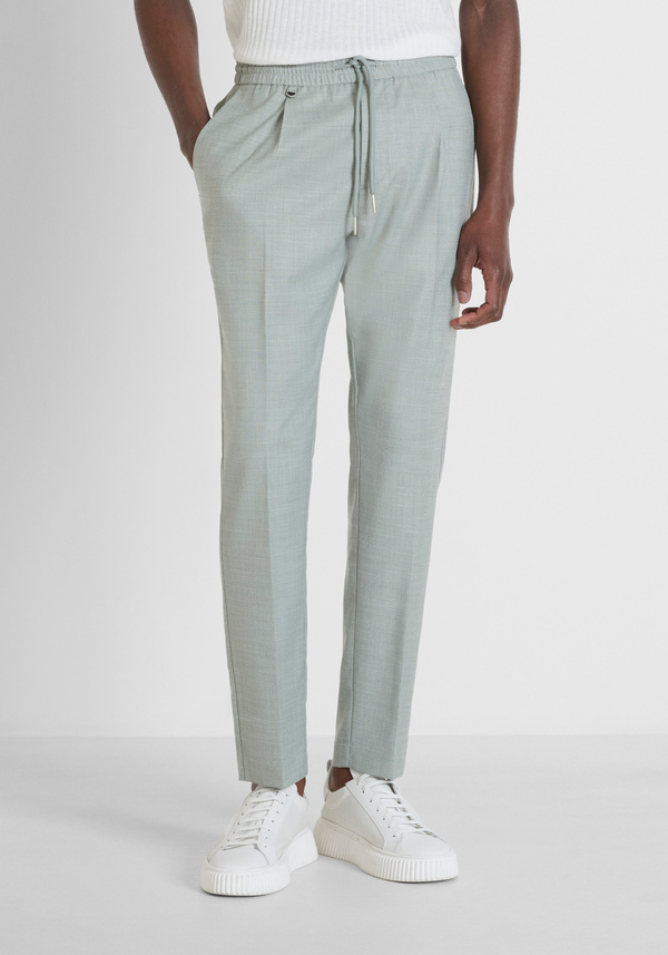 TROUSERS REGULAR FIT "NEIL" IN STRETCH VISCOSE BLEND - Antony Morato Online Shop