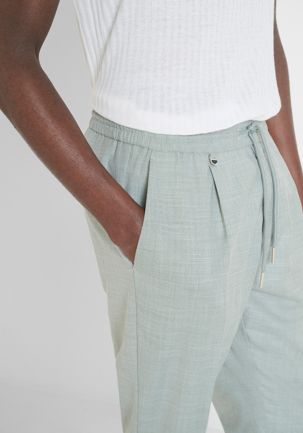 TROUSERS REGULAR FIT "NEIL" IN STRETCH VISCOSE BLEND - Antony Morato Online Shop