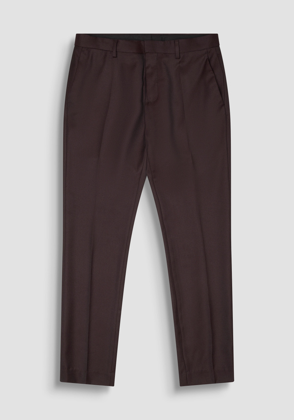 SLIM FIT TROUSERS "BONNIE" IN STRETCH VISCOSE MICRO PATTERN - Antony Morato Online Shop