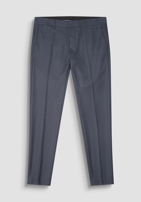 SLIM FIT TROUSERS "BONNIE" IN STRETCH VISCOSE MICRO PATTERN - Antony Morato Online Shop