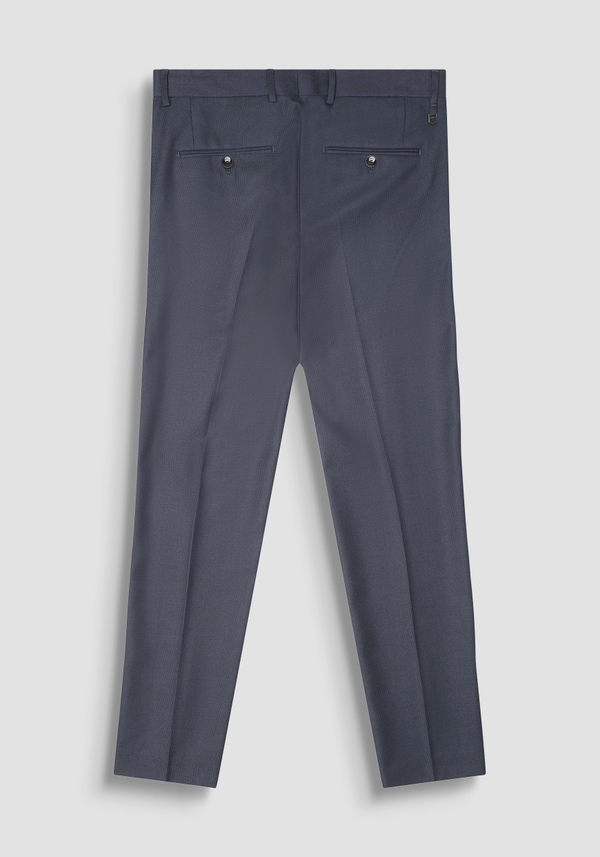 SLIM FIT TROUSERS "BONNIE" IN STRETCH VISCOSE MICRO PATTERN - Antony Morato Online Shop