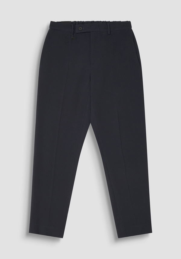 "CORA" REGULAR FIT STRAIGHT-LEG TROUSERS IN TECHNICAL FABRIC - Antony Morato Online Shop
