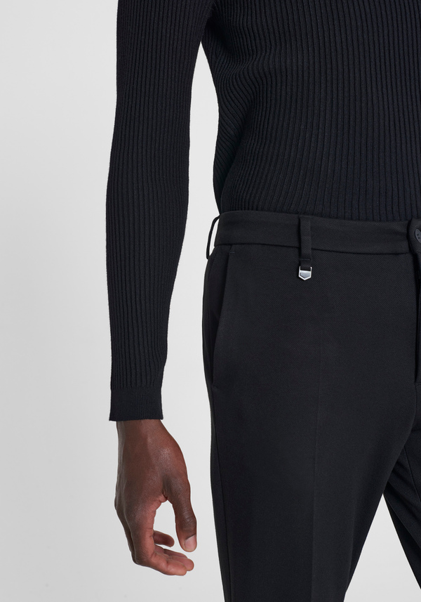 SUPER SKINNY FIT "ASHE" TROUSERS IN STRETCH VISCOSE BLEND - Antony Morato Online Shop