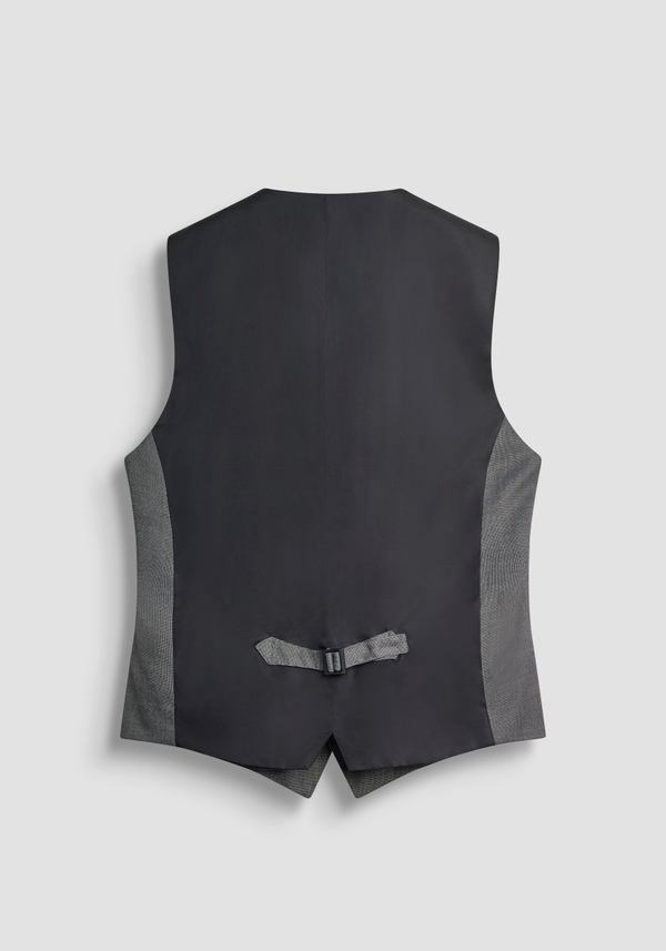 SLIM FIT VEST IN STRETCH VISCOSE MICRO PATTERN PRINT - Antony Morato Online Shop