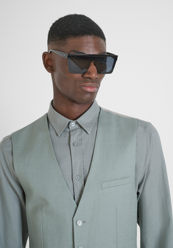 VEST SLIM FIT IN LINEN VISCOSE BLEND - Antony Morato Online Shop