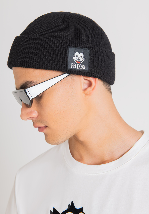 BEANIE HAT WITH FELIX THE CAT PRINT - Antony Morato Online Shop