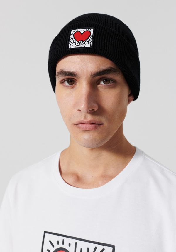 BEANIE WITH KEITH HARING PRINT - Antony Morato Online Shop